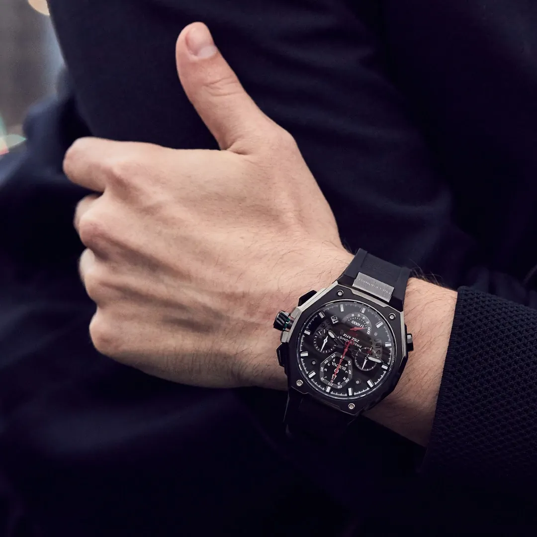 Black Dial EPDM Rubber Strap Series X 98B358 | Bulova
